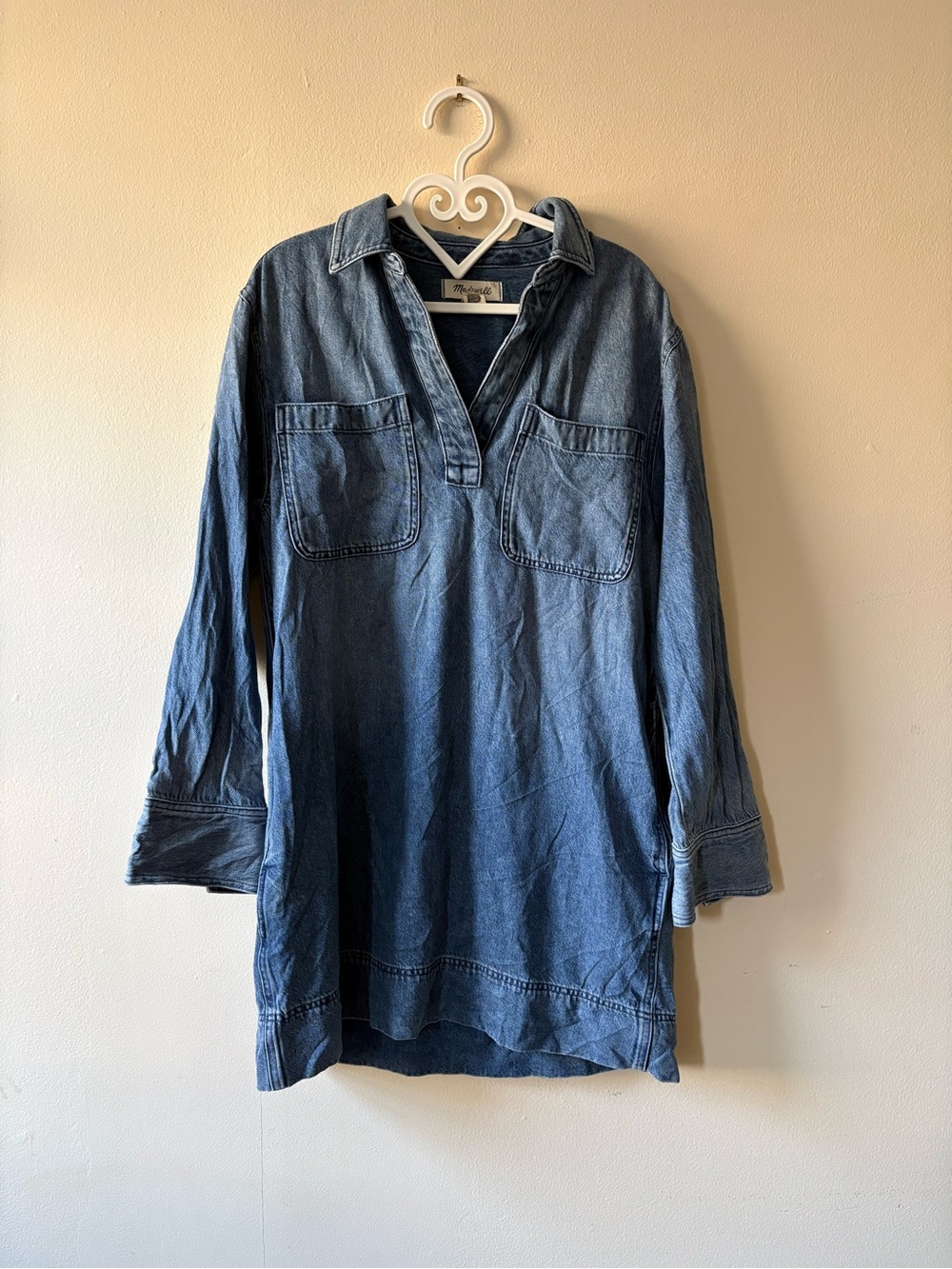 Madewell Blue Denim Mini Dress